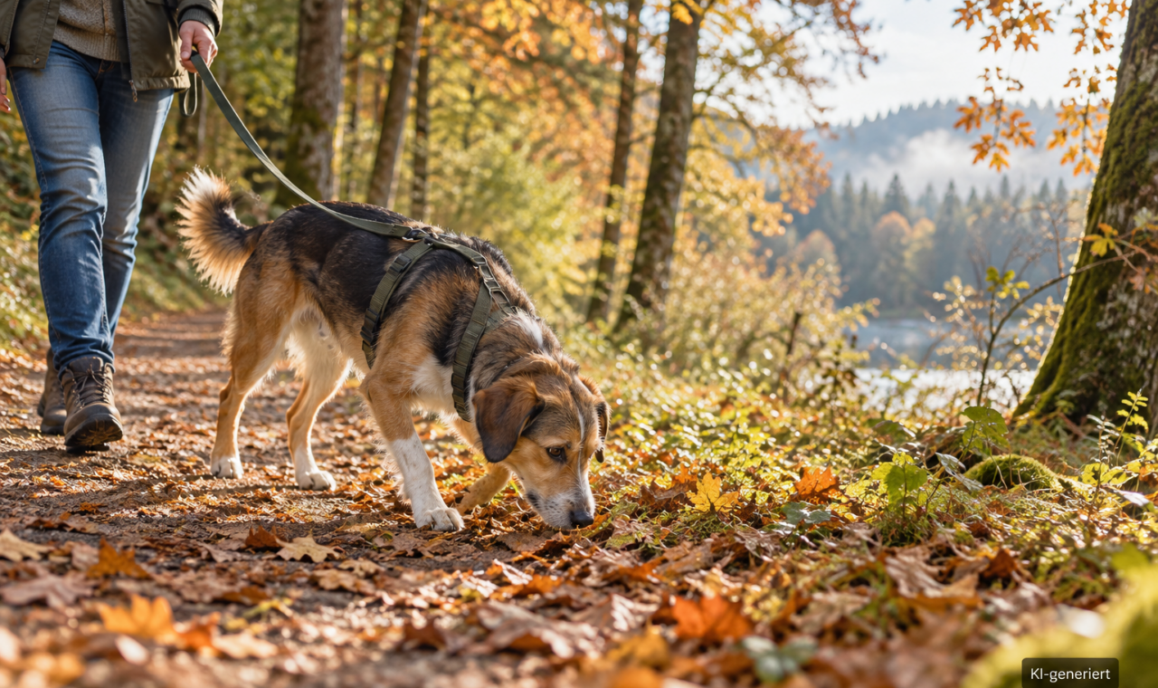 Spaziergänge mit Hund abwechslungsreich gestalten: Kleine Aufgaben, viele Pausen