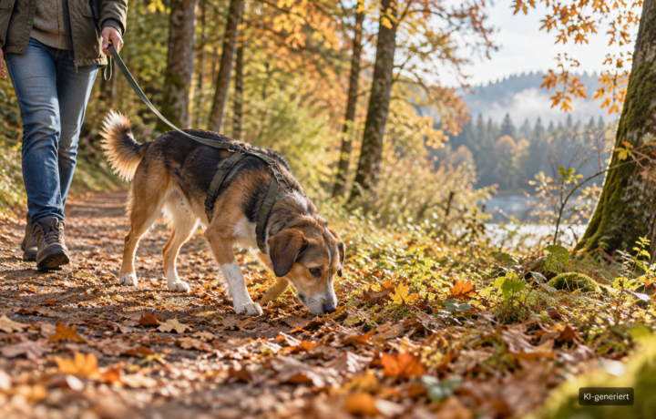Spaziergänge mit Hund abwechslungsreich gestalten: Kleine Aufgaben, viele Pausen